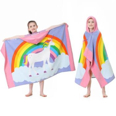 Imagem de Toalha com capuz MOKANI Kids de algodão supermacia e absorvente