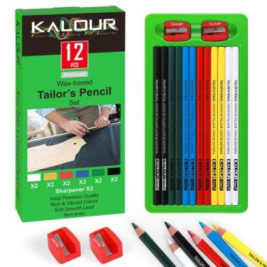 Imagem de Conjunto de lápis Tailor's 17 peças - Madeira - 22,8 cm x 11 cm x 1,6 