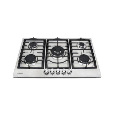 Imagem de Cooktop cuisinart casual a gás 75cm com 5 queimadores em aço inox 220v