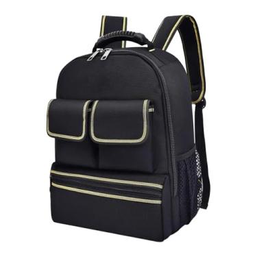Imagem de Dualoai Mochila para Ferramentas de Eletricistas com Múltiplos Compartimentos, Bolsa de Acessórios Versátil E Portátil para Organizar Ferramentas E Materiais