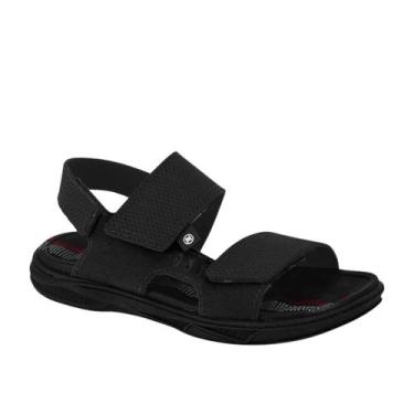 Imagem de Sandália Molekinho Kids Meninos Confortável Preto, 31