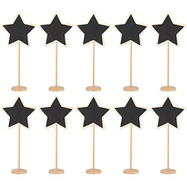 Imagem de Escolhas de quadro-negro Mini quadro-negro Notas Etiqueta Varas Premium Reutilizáveis ​​Decoração DIY para números de mesa de casamento Sinais de comida Cartão de flores de mesa