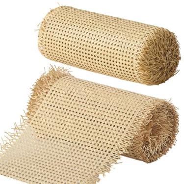 Imagem de Rolo de correias de cana de vime, tecelagem de vime sintético para, 40 cm × 200 cm, material adaptável para design de interiores, detalhes de móveis e projetos criativos