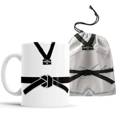 Imagem de Caneca Arte Marcial Taekwondo Faixa Preta com Saquinho