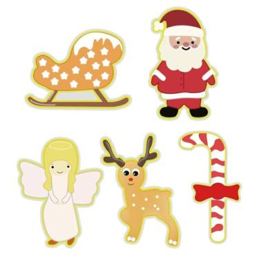 Imagem de Conjunto para biscoito caseiro, cortador de molde fofo, aço inoxidável, formato pequeno, cortador sortido