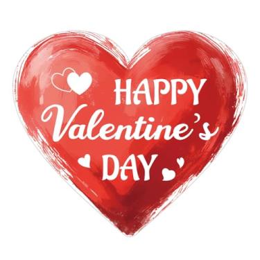 Imagem de 120 adesivos de feliz dia dos namorados, 2 x 1,77 pol/5 x 4,5 cm, coração vermelho, etiqueta de presente de dia dos namorados, etiquetas autoadesivas de amor para selos de envelopes, caixa de presente