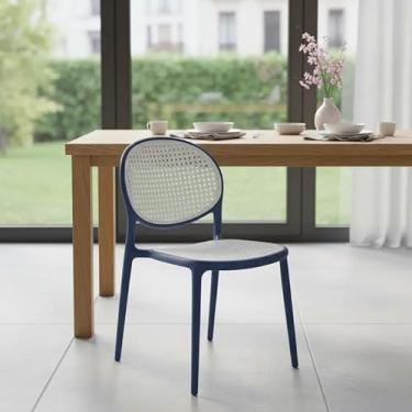 Imagem de Kit com 4 Cadeiras Dubai, Sem Braço, Conjunto de Cadeiras para Sala de Jantar (Jeans Claro)