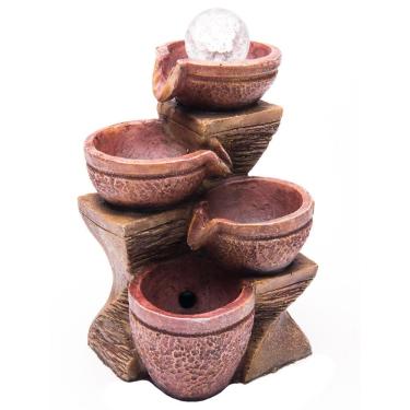 Imagem de Fonte De água Decorativa Cascata 3 Quedas Luz De Led - 220v