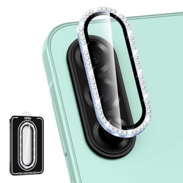 Imagem de Avocase Protetor de lente para câmera Samsung Galaxy A36/A56, anel de metal individual, capa de lente de vidro temperado, [forte adsorção] Capa de lente transparente HD ultrafina resistente a