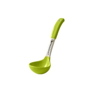 Imagem de Concha de sopa Colher cerâmica colorida da concha sopa colheres cerâmicas chinesas grandes porcelana profunda resistente, 1 pces(Green)