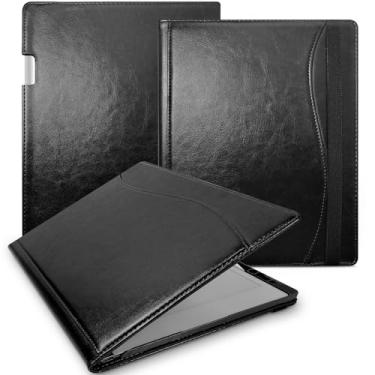 Imagem de E NET-CASE Capa para tablet Remarkable 2 de 10,4 polegadas (lançado em 2020) - Capa de couro atualizada com novo design empresarial para notáveis 2 papéis digitais com suporte e suporte para caneta