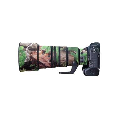 Imagem de Capa de lente para Nikon Z 400 mm F/4.5 VR S capa de proteção de lente de câmera camuflada (cor #camuflagem folha verde - à prova d'água) capa de chuva