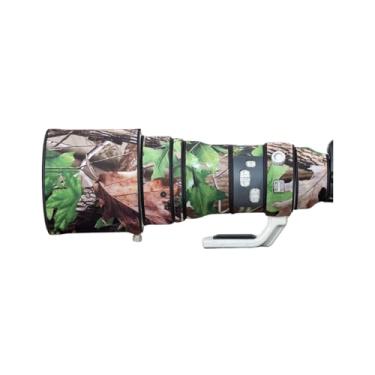Imagem de COMEOXO Capa de lente para Canon EF 400 mm F/2,8 L é USM camuflagem capa de proteção para lente de câmera (cor #camuflagem folha verde - à prova d'água) capa de chuva