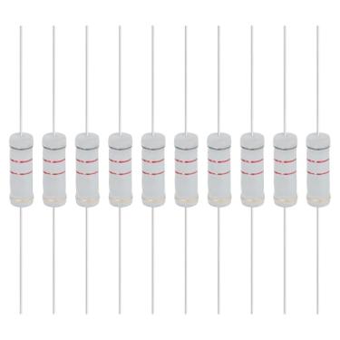 Imagem de YOKIVE 10 unidades de resistores de filme de óxido metálico de 8,2 K Ohm 5 watts, 5% de chumbo axial de resistor de tolerância | À prova de chamas para circuitos eletrônicos DIY, projetos de áudio e