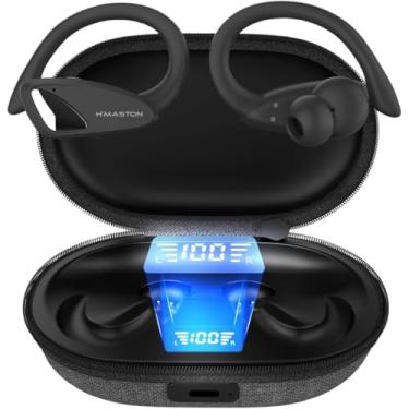 Imagem de Fone De Ouvido Sem Fio Esportivo Fone BLuetooth 5.4 Tws Mais Rapido e Mais Estavel Com Luz Led Compatível com A Maioria dos Telefones RS-53 UP PRETO bateria durável ate 15 horas