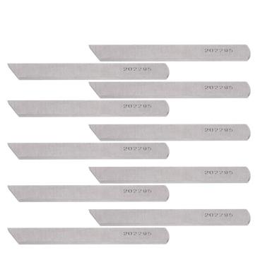 Imagem de Ymiko Lâminas de Corte Inferiores de Aço de 10 Unidades para Máquinas de Costura Industriais Serger, Kits de Acessórios de Substituição