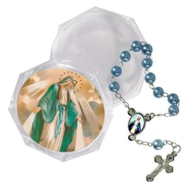 Imagem de Mini Terço Dezena De Mão Nossa Senhora das Graças - Armazém Católico