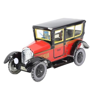 Imagem de shenruifa Wind Up Brinquedo Táxi Vermelho Elegante Vintage Carro de Brinquedo Mecânico para Festa Aniversário