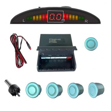 Imagem de SANDETOUN Kit de sensor de estacionamento kit de sensor de reserva sensor reverso para carro 18 opções de cores para sondas ajustável alarme volume profissional sensor de reversa para carro assistente