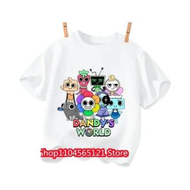 Imagem de Camiseta De Algodão Para Crianças Anime Meninos Meninas Manga Curta Ca