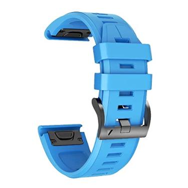 Imagem de AXPTI Pulseira de silicone para relógio inteligente de 22 26 mm para Garmin Fenix 7 7X 6X 6 Pro 5X 5Plus 3HR MK2 Pulseira Correa (Cor: D, Tamanho: 22 mm Fenix 5 5Plus)