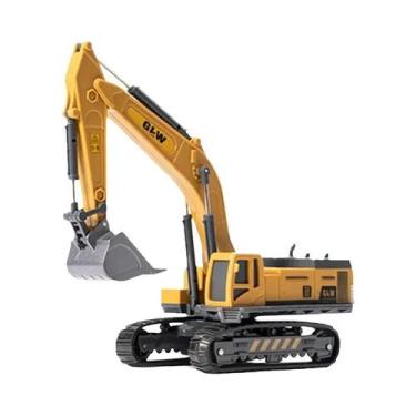 Imagem de Brinquedos De Engenharia Para Meninos, Trator De Metal Fundido, Escava