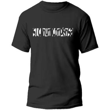 Imagem de camiseta camisa masculina slc num compensa meme zoeira, Preto, G1