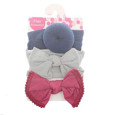 Imagem de 3 unidades/conjunto de faixas de cabelo com laço para bebês recém-nascidos, crianças, acessórios de cabelo elásticos