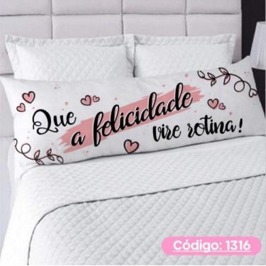 Imagem de Travesseiro De Corpo  Fronha Xuxão Fibra de Silicone Personalizado 1.2
