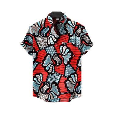 Imagem de Camisa De Linho Havaiana Impressa Em 3D Para Homens, Solta, Casual De 