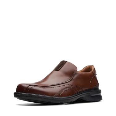 Imagem de Clarks Tênis masculino Gessler Step, Couro marrom escuro, 47