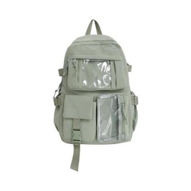 Imagem de Mochila De Nylon Para Meninas, Bolsa Escolar Multi-Bolsos, Mochila Bon