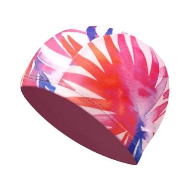 Imagem de Generic Touca de Natação em Tecido, Touca de Banho Portátil, Ajustável para Cabelos Longos e Curtos, Unissex, Respirável, Ideal para Piscina e Férias, Padrão Aleatório