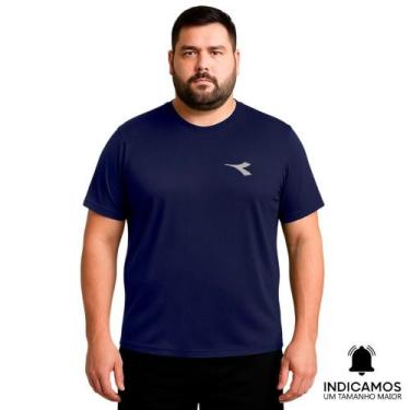 Imagem de Camiseta Diadora Small Logo Plus Size Masculina - Marinho G1, Marinho,