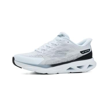 Imagem de Skechers Tênis masculino Glide Step Vortex Hands Free Slip-ins, Branco/preto, 44