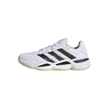 Imagem de adidas Tênis masculino Stabil 16 Indoor, Branco/Preto/Preto, 43