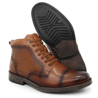 Imagem de Bota Coturno Masculina Urbana casual couro griffe 052-Masculino