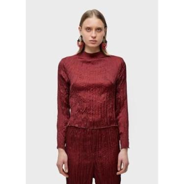 Imagem de Blusa gola wrinkled satin double OSKLEN-Feminino