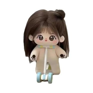 Imagem de Boneca De Algodão Kawaii De 20cm Com Olhos Grandes, Figura De Ídolo Su