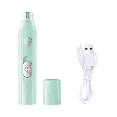 Imagem de Aparador De Unhas Elétrico USB Para Cães E Gatos Com Luz LED 5V 500mAh