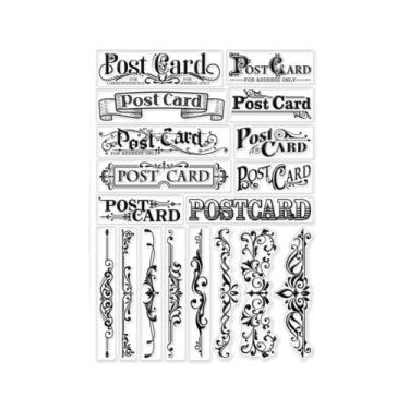 Imagem de Carimbos Transparentes De Silicone Para Manchas De Café Grandes, 8,3x5