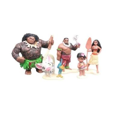 Imagem de Figuras De Ação Da Princesa Moana E Do Chefe Maui Tui Tala Heihei Pua,