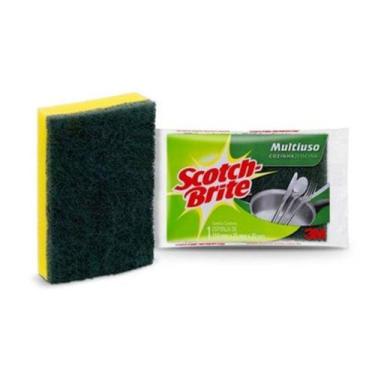 Imagem de Esponja Scoth Brite Wave Amarela e Verde 3M