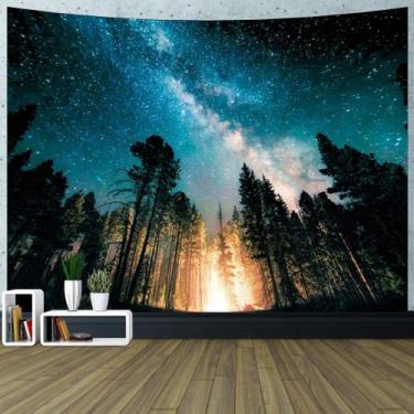 Imagem de Tapeçaria de parede Sky Forest Microfabric 150x130cm - yiweisai