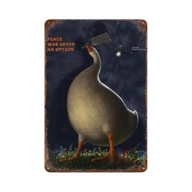 Imagem de Placa De Metal Vintage De Advertência, Pôster De Arte Em Ferro Para Ca