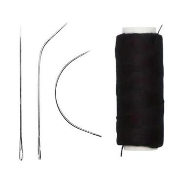 Imagem de Kit De Agulhas E Linha Para Costura De Trama De Cabelo De Nylon Para E