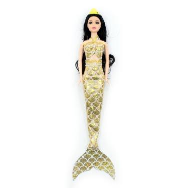 Imagem de Dream Doll Boneca Sereia - Fashion Doll Dourada