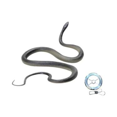 Imagem de Cobra De Borracha Realista Com Corda Para Pegadinhas, Kit De Pegadinha