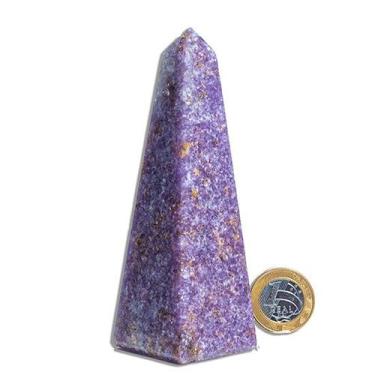 Imagem de Obelisco Lepidolita Mica Natural 12 a 14cm 200 a 300 g - Tipo B - Cris