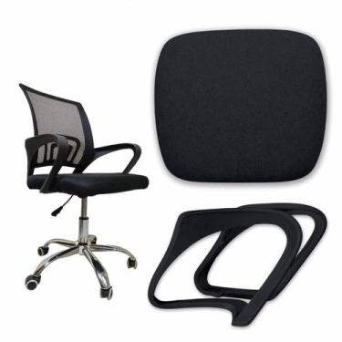 Imagem de Assento com Braços Conjunto Cadeira Escritorio Conserto Home Office Es